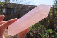 Polished Double Terminated Rose Quartz Points x 4 From Madagascar - Toprock Gemstones and Minerals 
