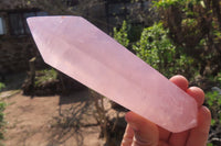 Polished Double Terminated Rose Quartz Points x 4 From Madagascar - Toprock Gemstones and Minerals 
