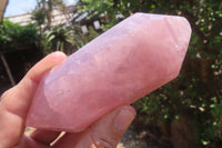 Polished Double Terminated Rose Quartz Points x 4 From Madagascar - Toprock Gemstones and Minerals 