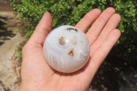 Polished Banded Agate Spheres x 6 From Madagascar - Toprock Gemstones and Minerals 