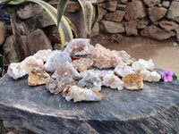 Natural Limonite Quartz Clusters x 29 From Solwezi, Zambia