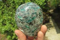 Polished Rare Emerald Mica In Matrix Standing Free Forms x 4 From Mutoko, Zimbabwe - Toprock Gemstones and Minerals 