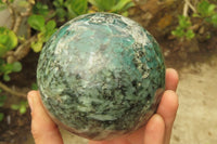 Polished Emeralds Mica Sphere x 1 From Zimbabwe - Toprock Gemstones and Minerals 