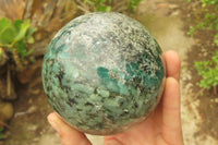 Polished Emeralds Mica Sphere x 1 From Zimbabwe - Toprock Gemstones and Minerals 