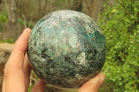 Polished Emeralds Mica Sphere x 1 From Zimbabwe - Toprock Gemstones and Minerals 