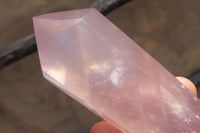 Polished Double Terminated Rose Quartz Points x 6 From Madagascar - Toprock Gemstones and Minerals 