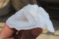 Natural Etched Blue Chalcedony Specimens x 12 From Nsanje, Malawi - Toprock Gemstones and Minerals 