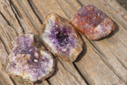 Natural Zululand Amethyst Geodes x 12 from Jozini, South Africa - Toprock Gemstones and Minerals 