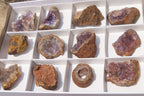 Natural Zululand Amethyst Geodes x 12 from Jozini, South Africa - Toprock Gemstones and Minerals 