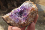 Natural Zululand Amethyst Geodes x 12 from Jozini, South Africa - Toprock Gemstones and Minerals 