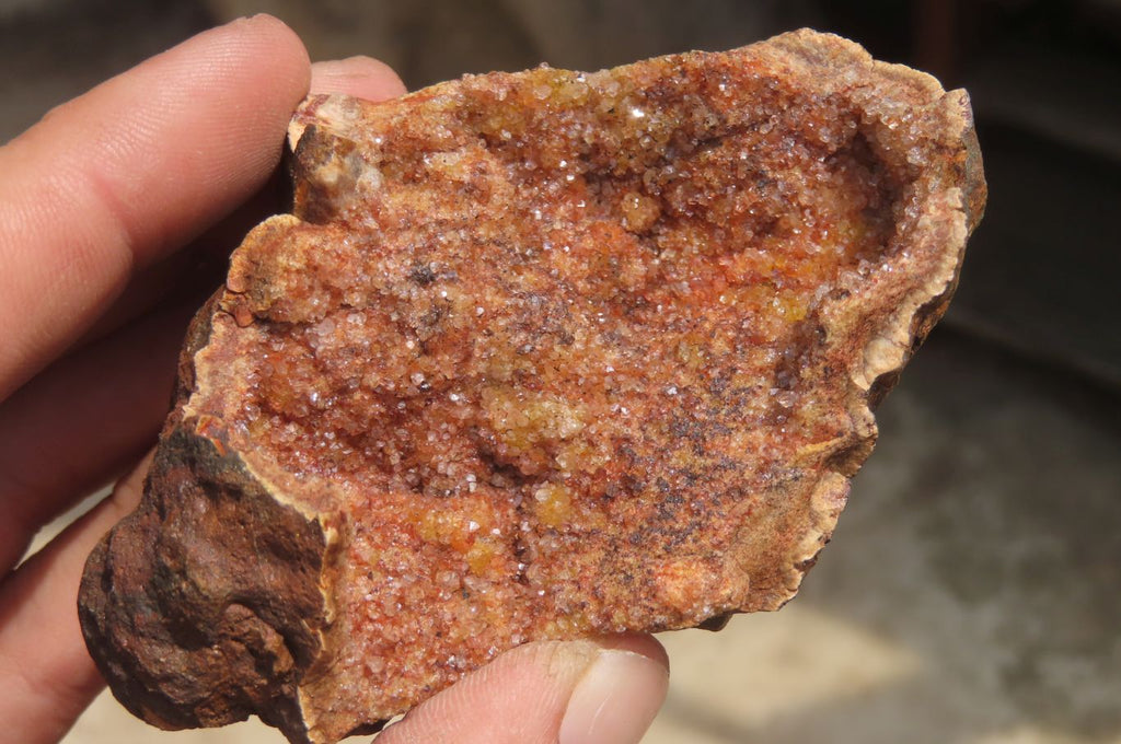 Natural Zululand Amethyst Geodes x 12 from Jozini, South Africa - Toprock Gemstones and Minerals 