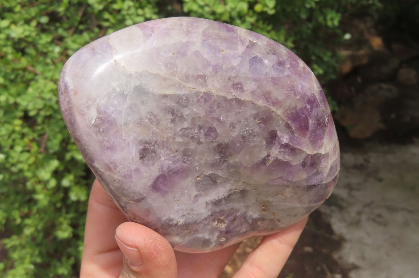 Polished Chevron Amethyst Standing Free Forms x 2 From Madagascar - Toprock Gemstones and Minerals 