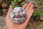 Polished Rubellite Pink Tourmaline Spheres x 3 From Madagascar - Toprock Gemstones and Minerals 