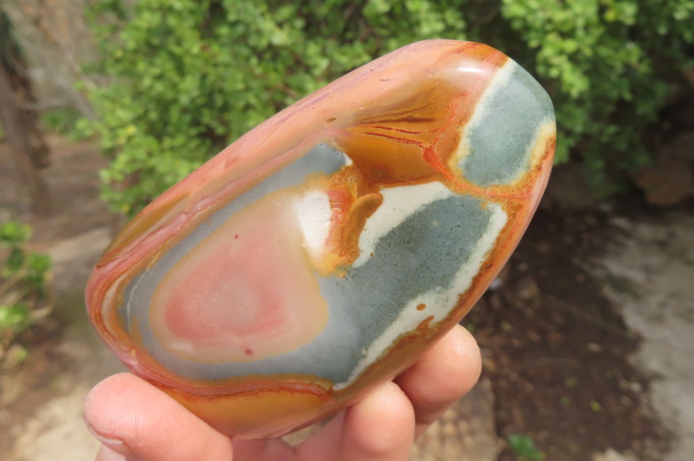 Polished Polychrome Jasper Standing Free Forms x 4 From Madagascar - Toprock Gemstones and Minerals 