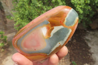 Polished Polychrome Jasper Standing Free Forms x 4 From Madagascar - Toprock Gemstones and Minerals 