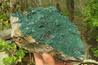 Natural Crystalline Malachite Specimens x 2 From Kasompe, Congo - Toprock Gemstones and Minerals 