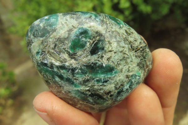 Polished Rare Emerald Mica In Matrix Free Forms x 12 From Mutoko, Zimbabwe - Toprock Gemstones and Minerals 