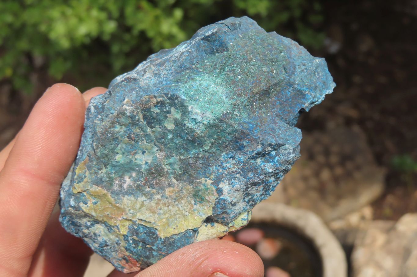 Natural Shattuckite Matrix Cobbed Specimens x 7 From Namibia - Toprock Gemstones and Minerals 