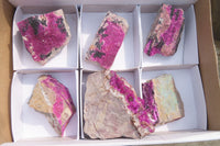 Natural Salrose Cobaltion Dolomite Specimens x 6 From Kakanda, Congo - Toprock Gemstones and Minerals 