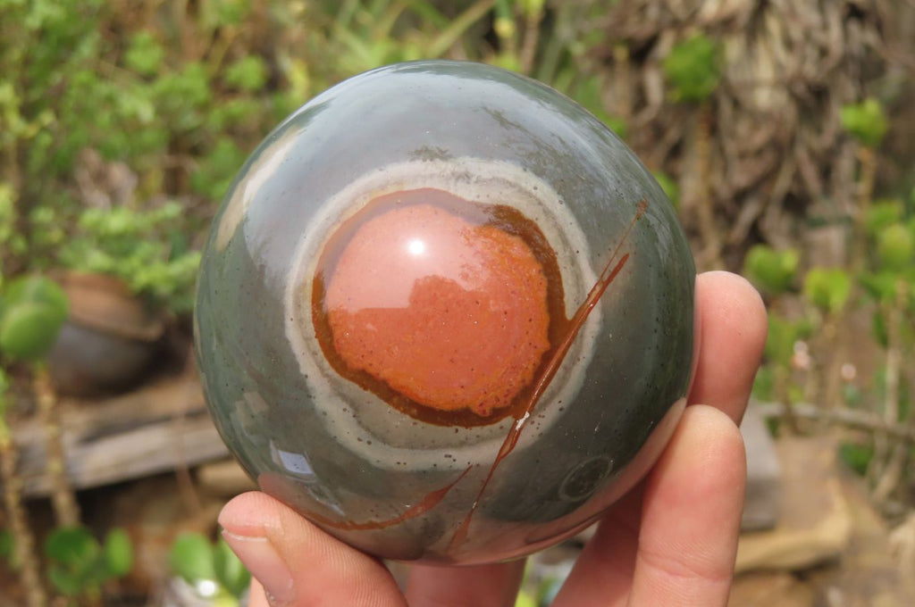 Polished Polychrome Jasper Spheres x 2 From Madagascar - Toprock Gemstones and Minerals 