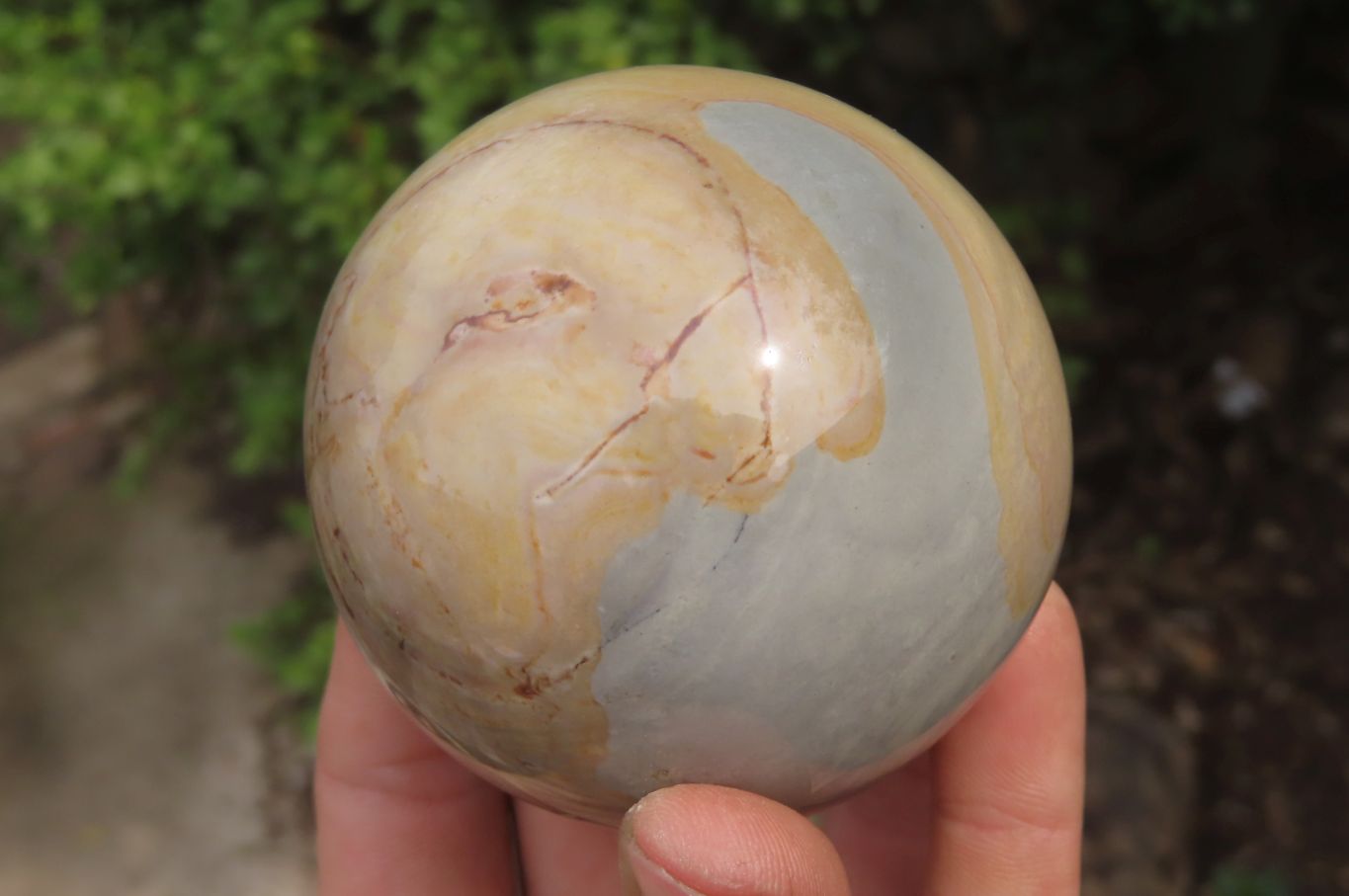 Polished Polychrome Jasper Spheres x 2 From Madagascar - Toprock Gemstones and Minerals 