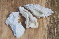 Natural Etched Blue Chalcedony Specimens x 36 From Nsanje, Malawi - Toprock Gemstones and Minerals 
