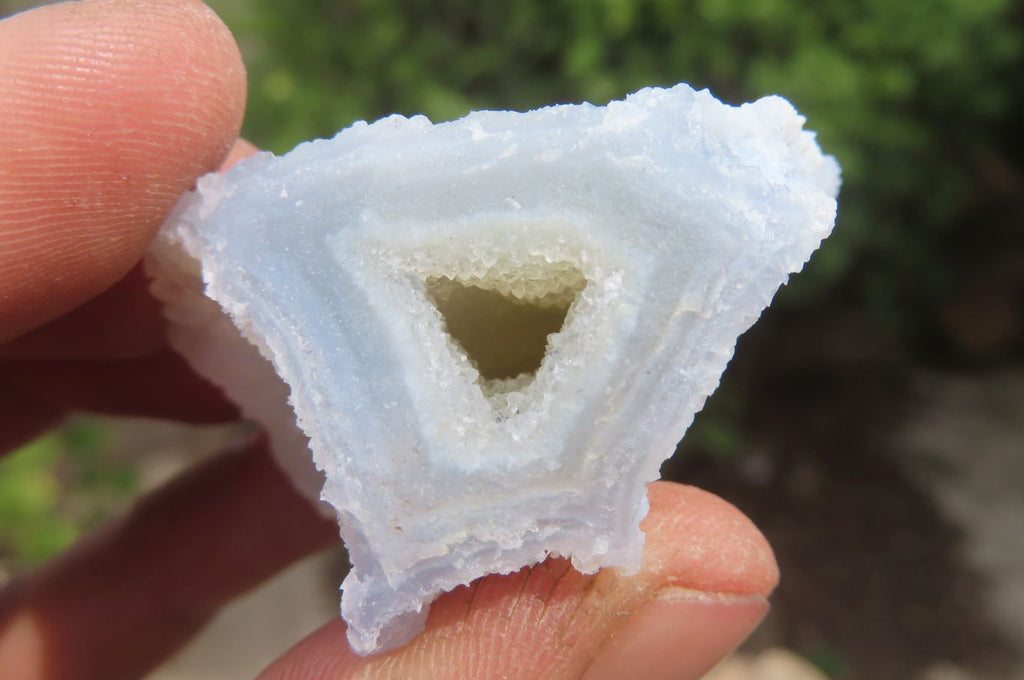 Natural Etched Blue Chalcedony Specimens x 36 From Nsanje, Malawi - Toprock Gemstones and Minerals 