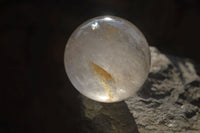 Polished Clear Quartz Crystal Balls x 2 From Madagascar - Toprock Gemstones and Minerals 