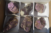 Natural Metallic Purpurite Cobbed Specimens x 6 From Erongo, Namibia - Toprock Gemstones and Minerals 