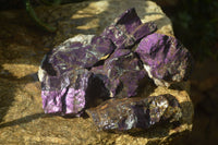 Natural Metallic Purpurite Cobbed Specimens x 6 From Erongo, Namibia - Toprock Gemstones and Minerals 