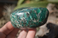 Polished Rare Emerald Mica In Matrix Standing Free Forms x 3 From Mutoko, Zimbabwe - Toprock Gemstones and Minerals 