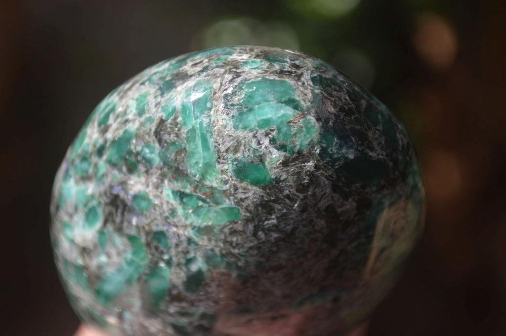 Polished Rare Emerald Mica In Matrix Standing Free Forms x 3 From Mutoko, Zimbabwe - Toprock Gemstones and Minerals 