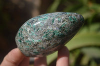 Polished Rare Emerald Mica In Matrix Standing Free Forms x 3 From Mutoko, Zimbabwe - Toprock Gemstones and Minerals 