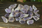 Natural Zululand Amethyst Agate Plate Specimens x 24 From South Africa - Toprock Gemstones and Minerals 