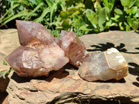Natural Red Hematoid Quartz Clusters x 6 From Karoi, Zimbabwe - Toprock Gemstones and Minerals 