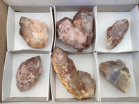 Natural Red Hematoid Quartz Clusters x 6 From Karoi, Zimbabwe - Toprock Gemstones and Minerals 