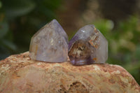Polished Window Amethyst Quartz Crystals x 20 From Akansobe, Madagascar - Toprock Gemstones and Minerals 