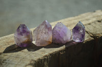 Polished Window Amethyst Quartz Crystals x 20 From Akansobe, Madagascar - Toprock Gemstones and Minerals 