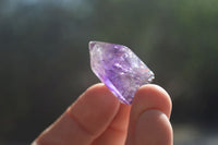 Polished Window Amethyst Quartz Crystals x 20 From Akansobe, Madagascar - Toprock Gemstones and Minerals 