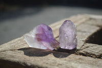 Polished Window Amethyst Quartz Crystals x 20 From Akansobe, Madagascar - Toprock Gemstones and Minerals 