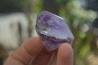 Polished Window Amethyst Quartz Crystals x 20 From Akansobe, Madagascar - Toprock Gemstones and Minerals 