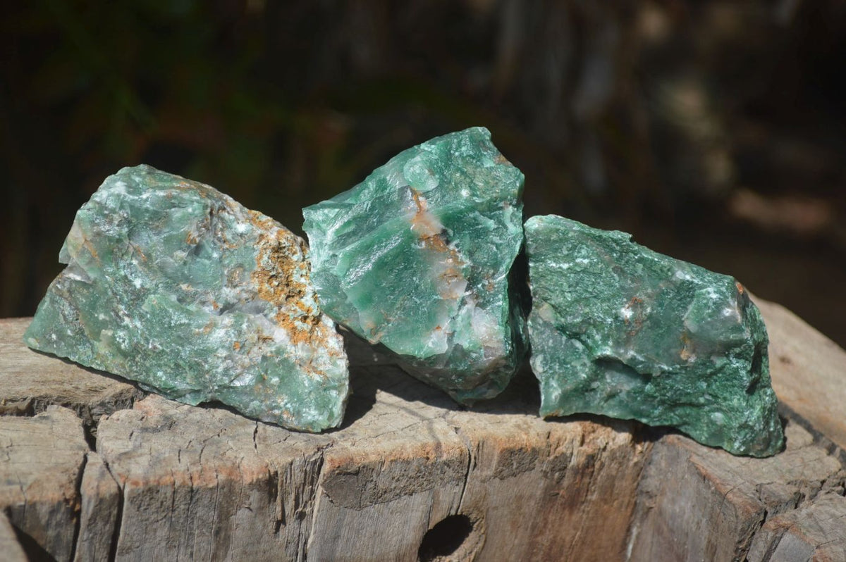Natural Swazi Jade Cobbed Specimens x 12 from Swaziland - Toprock Gemstones and Minerals 