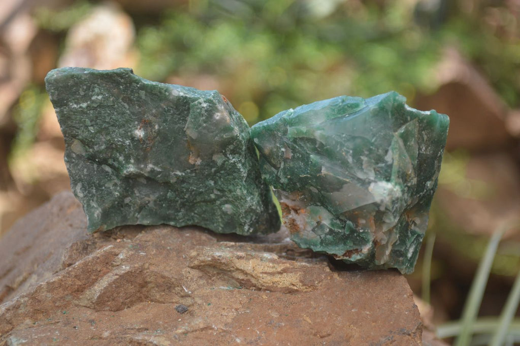 Natural Swazi Jade Cobbed Specimens x 12 from Swaziland - Toprock Gemstones and Minerals 
