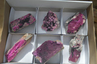 Natural Salrose Cobaltion Dolomite Specimens x 6 From Kakanda, Congo - Toprock Gemstones and Minerals 