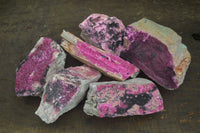 Natural Salrose Cobaltion Dolomite Specimens x 6 From Kakanda, Congo - Toprock Gemstones and Minerals 
