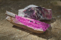Natural Salrose Cobaltion Dolomite Specimens x 6 From Kakanda, Congo - Toprock Gemstones and Minerals 