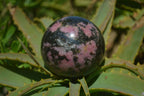 Polished Rhodonite Spheres x 3 From Madagascar - Toprock Gemstones and Minerals 