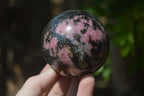 Polished Rhodonite Spheres x 3 From Madagascar - Toprock Gemstones and Minerals 