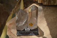 Polished Smokey Quartz Crystal Points x 4 From Madagascar - Toprock Gemstones and Minerals 