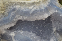 Natural Blue Lace Agate Geode Specimens x 2 From Nsanje, Malawi - Toprock Gemstones and Minerals 
